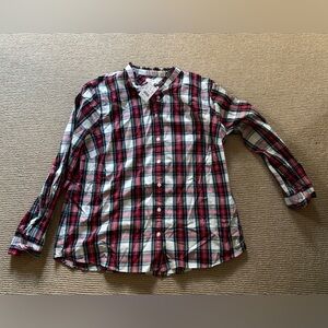JCREW Plaid Button-Up Shirt xl